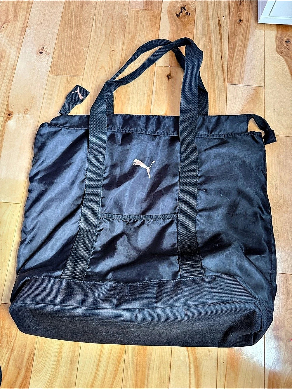 Puma Essentials Training Shopper Bag Black & Pink Tote
